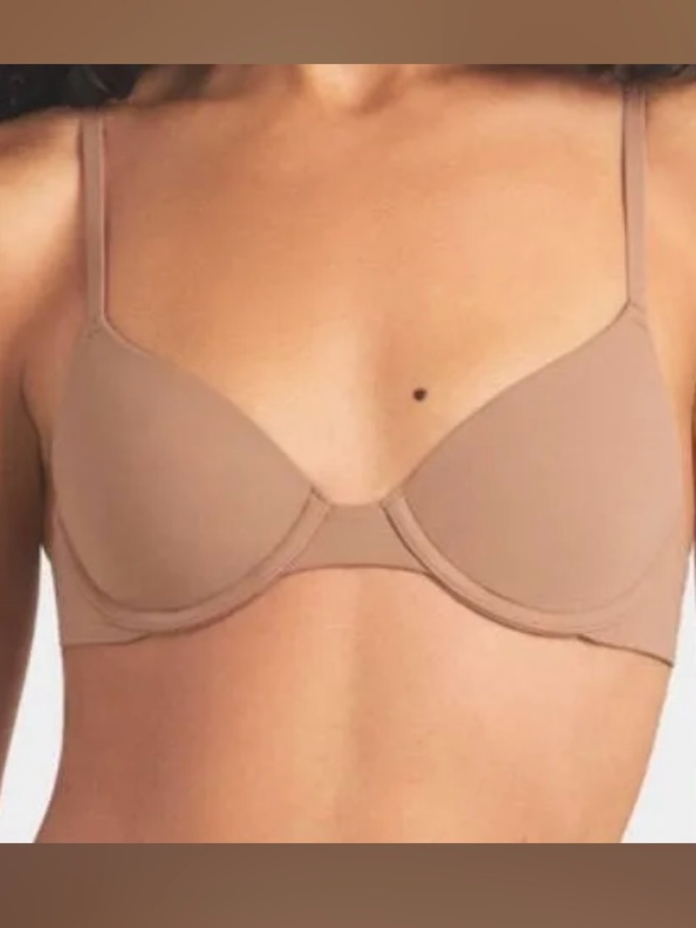 SKIMS FITS EVERYBODY T-SHIRT BRA SIENNA 32DD